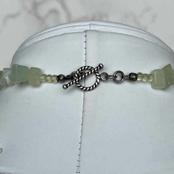 Green Aventurine Stone & Brown Jasper Beaded Pendant Necklace Luck & Prosperity - Picture 6 of 6